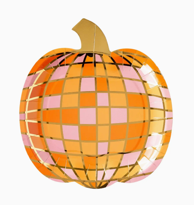 Disco Pumpkin Plate