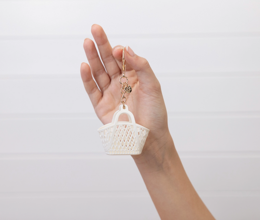 Itty Bitty Betty Bag Charm - Cream