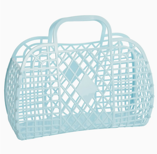 Retro Basket Jelly Bag - Large, Blue
