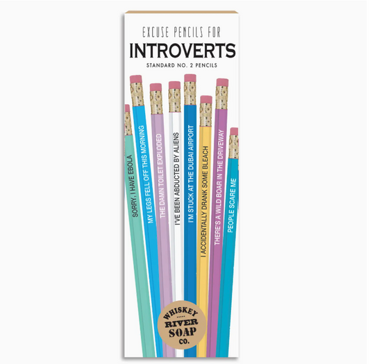 Excuse Pencils For Introverts | Funny Pencils