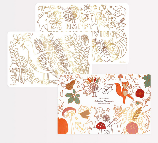 Thanksgiving Coloring Placemats