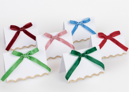 Velvet Bow Placecards