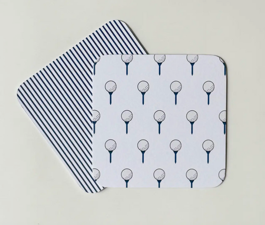 Golf Tee Paper Coasters