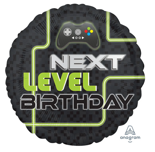 17" Level up Birthday Balloon