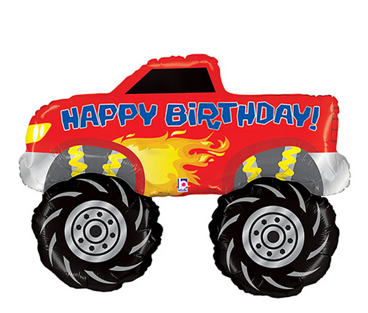 40" Monster Truck Birthday Balloon