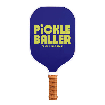 Socially Seri Pickleball Paddle - Blue/Lime Green