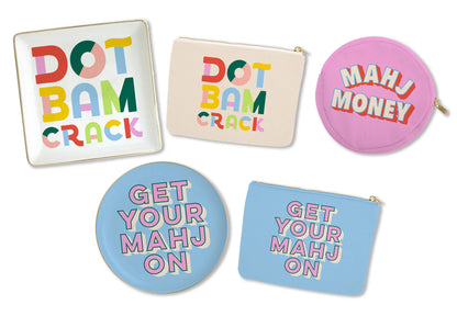 Dot Bam Crack Mahjong Cocktail Napkin