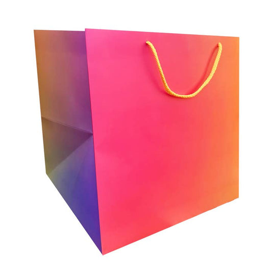 Colorful Gradient Large Square Gift Bag