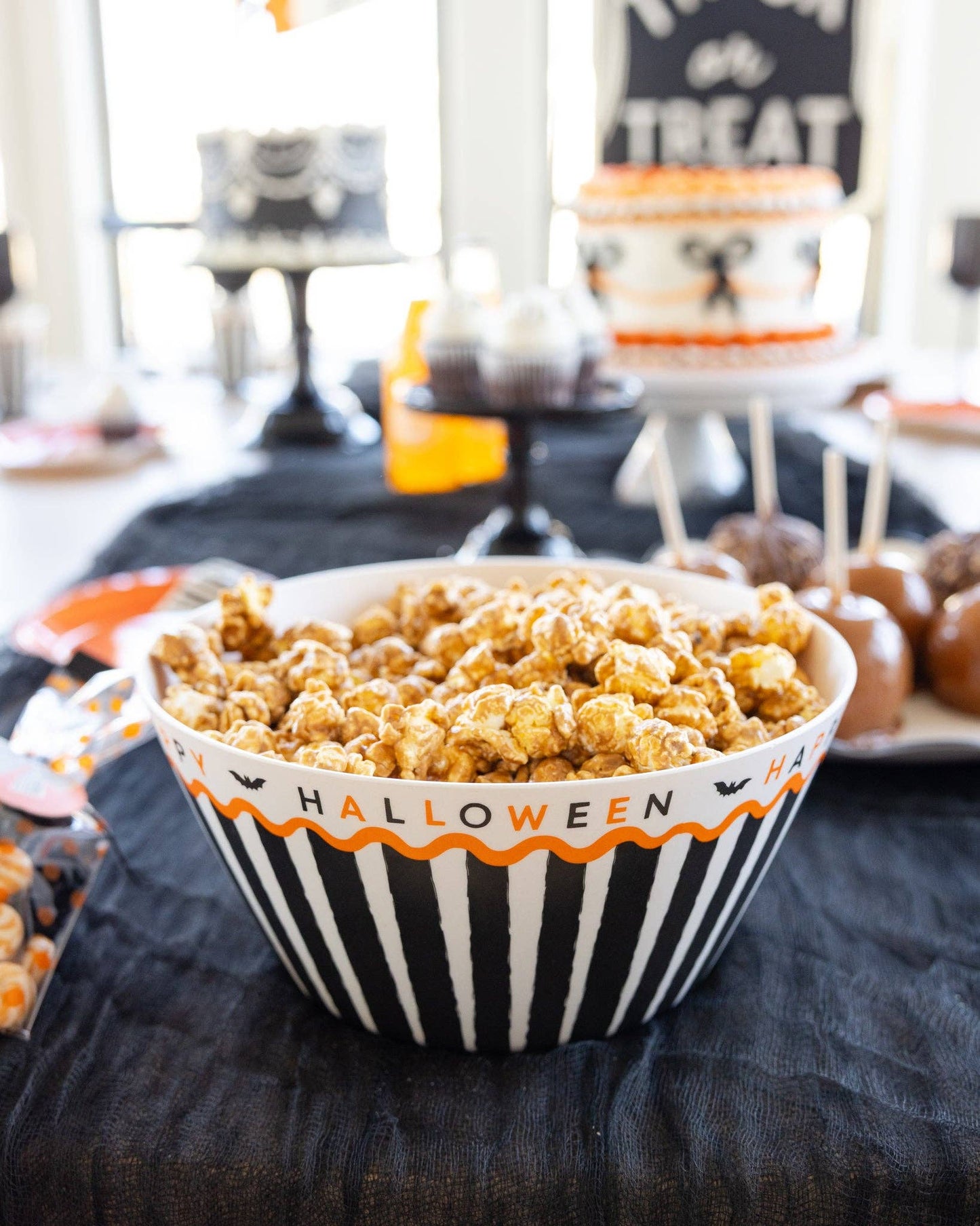 Happy Halloween Bamboo Bowl