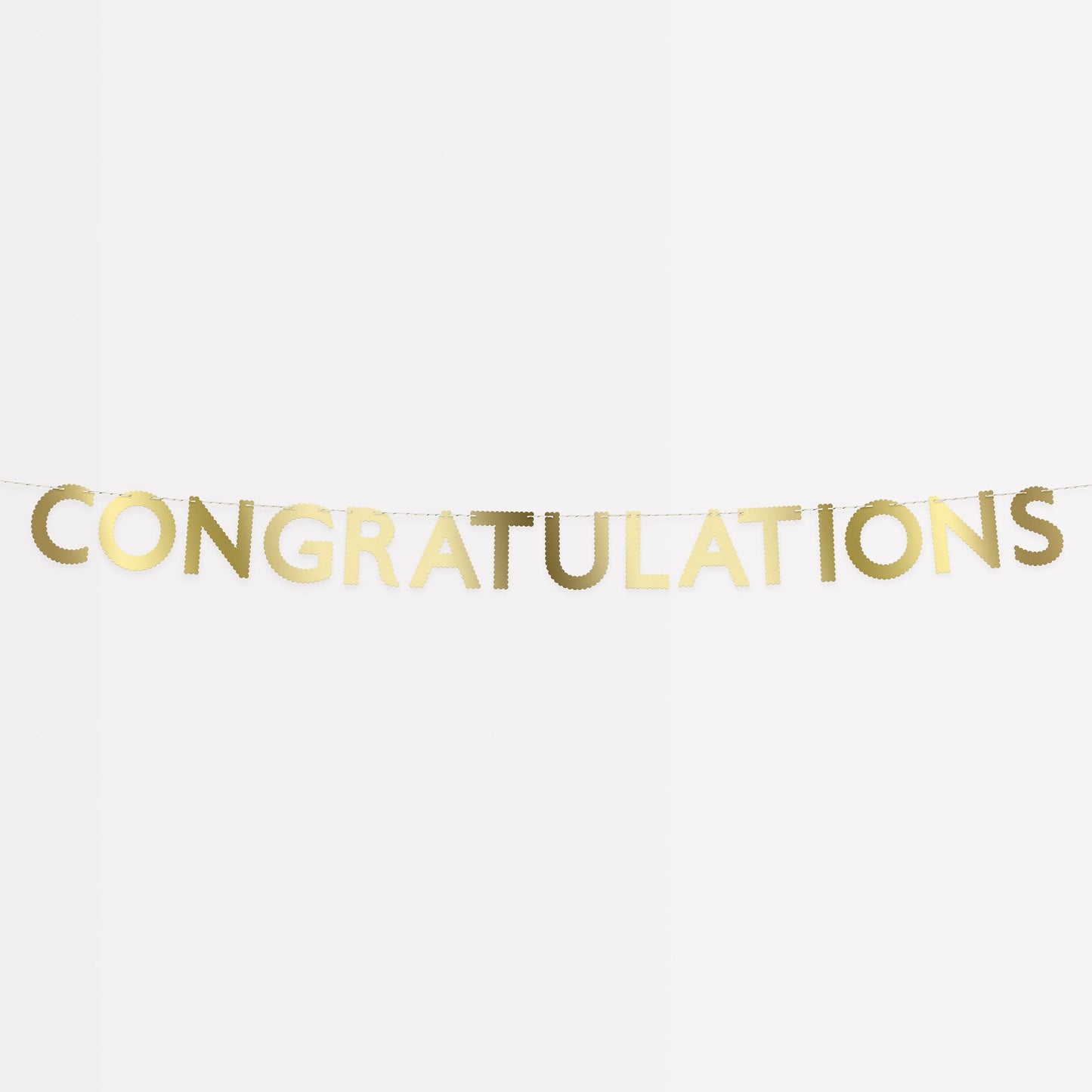 Gold Scallop Congratulations Garland
