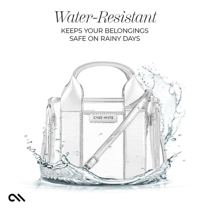 Case-Mate Clear Stadium Bag: Silver Chrome