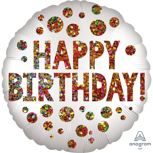 18" Birthday Sequins Balloon