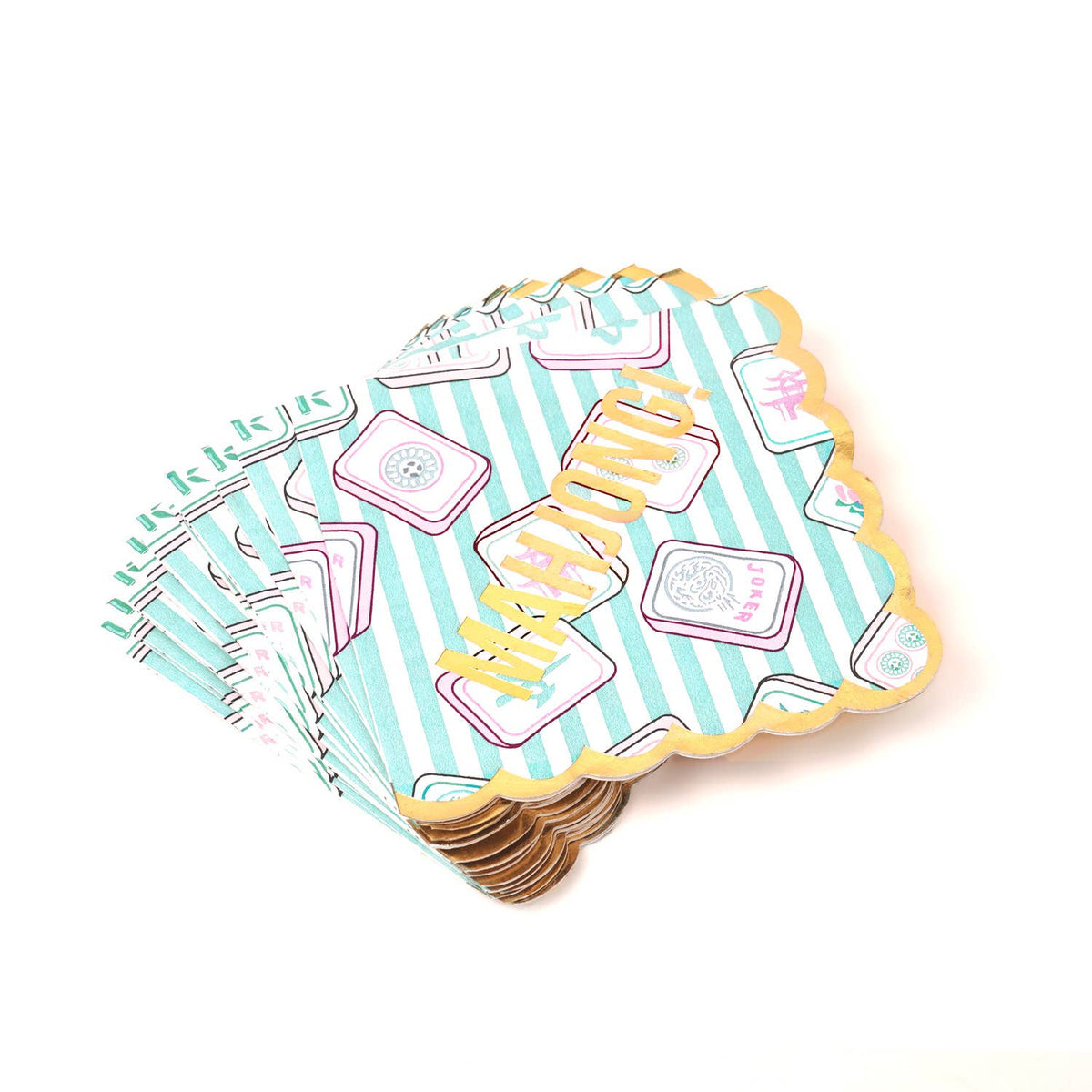 Mahjong Stripe Cocktail Napkins