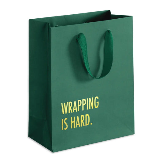 Wrapping Is Hard (Green) Gift Bag