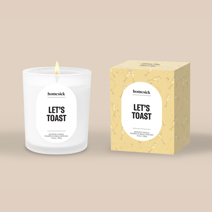 Let's Toast Short Candle