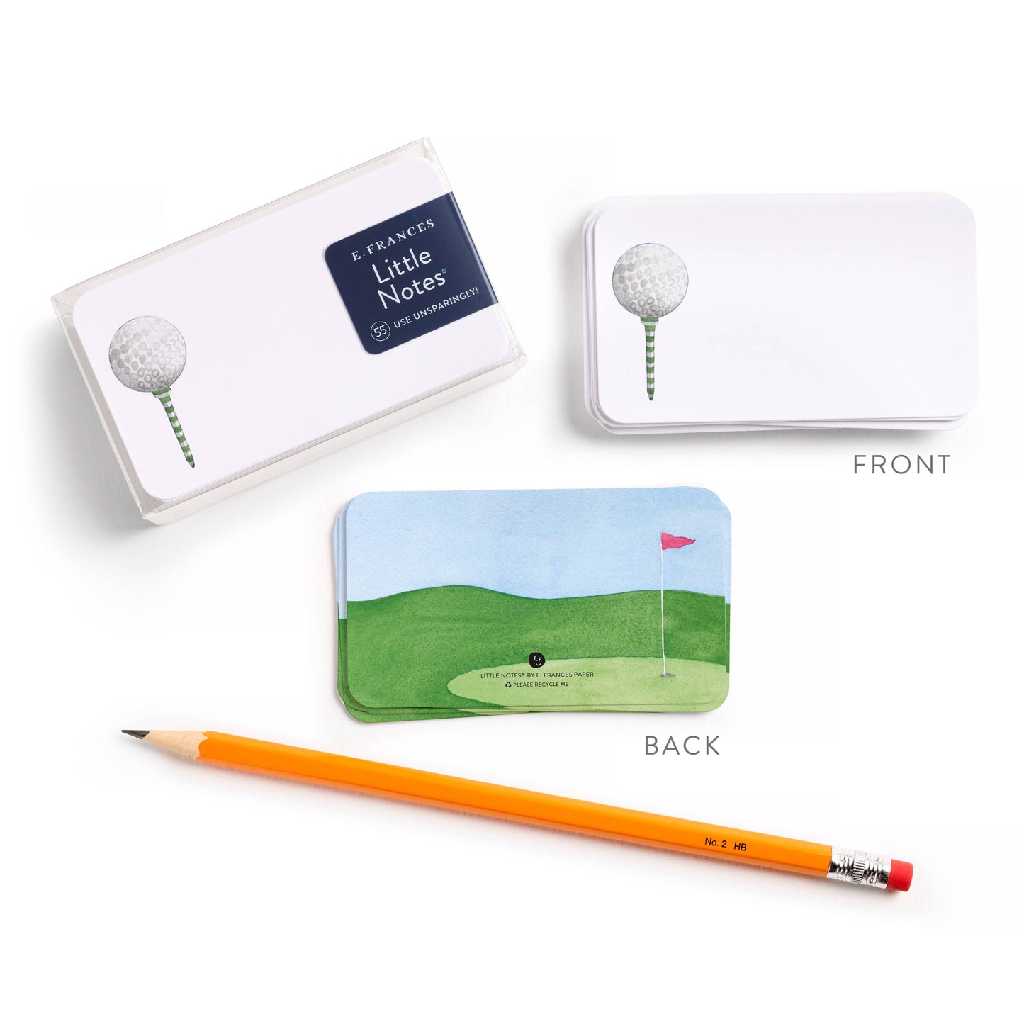 Golf Tee Little Note Cards