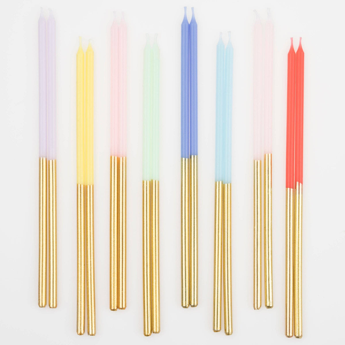 Gold Dipped Rainbow Mix Candles