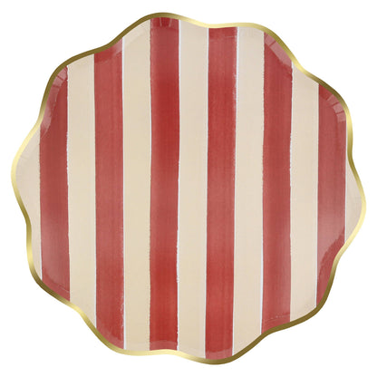 Fall Stripe Dinner Plates
