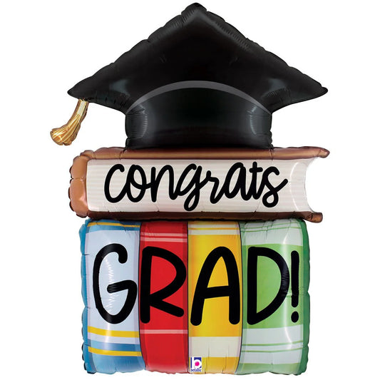 44" Congrats Grad Books Balloon