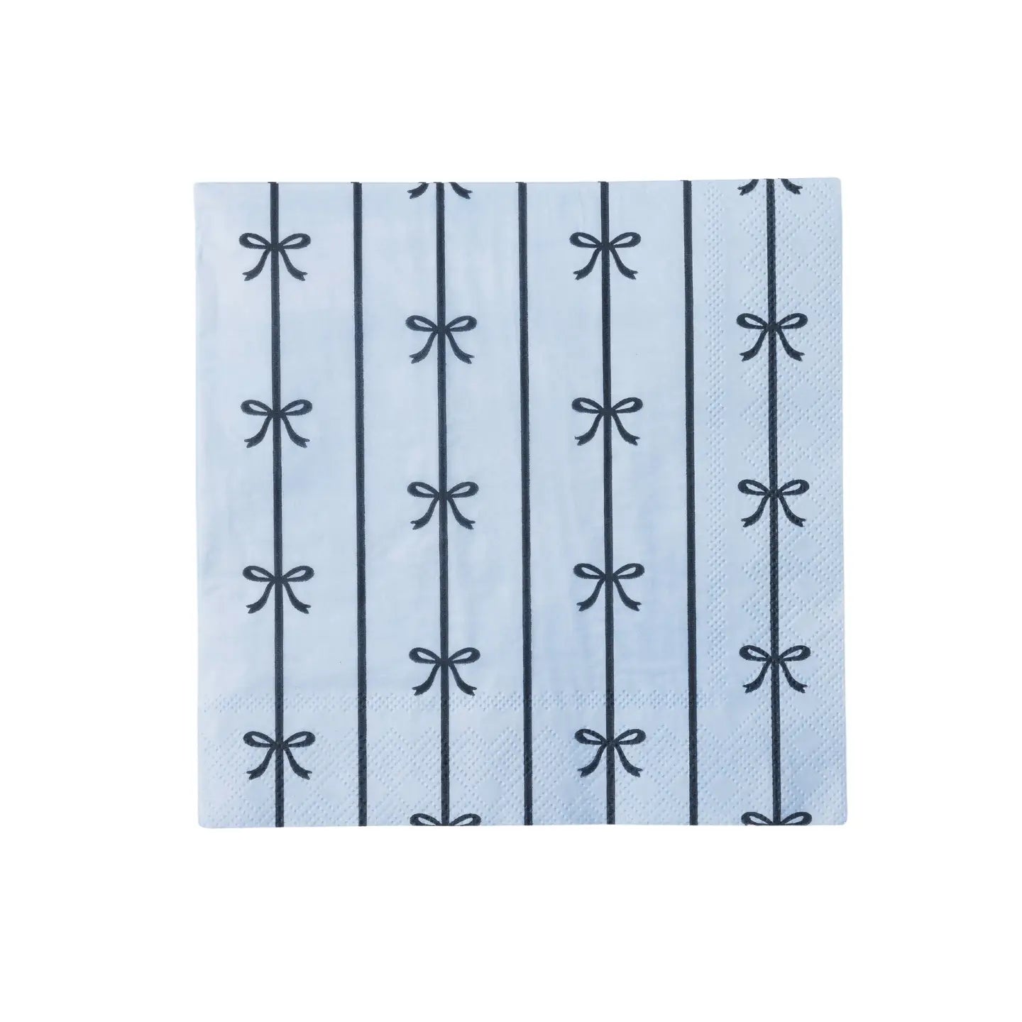 Sky Blue Signature Bow Large Napkins