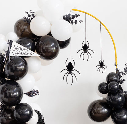 Hanging Spiders Honeycomb Banner