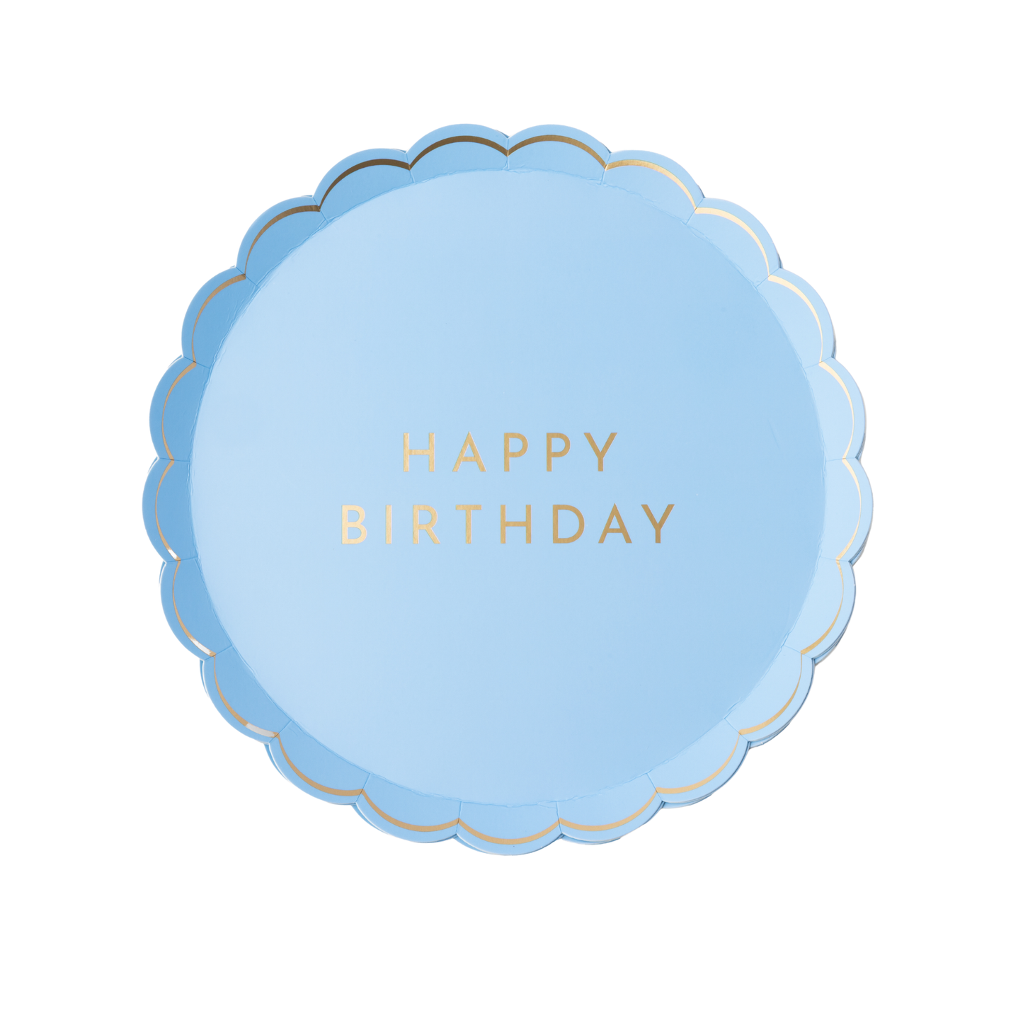 Sky Blue Happy Birthday Small Plates