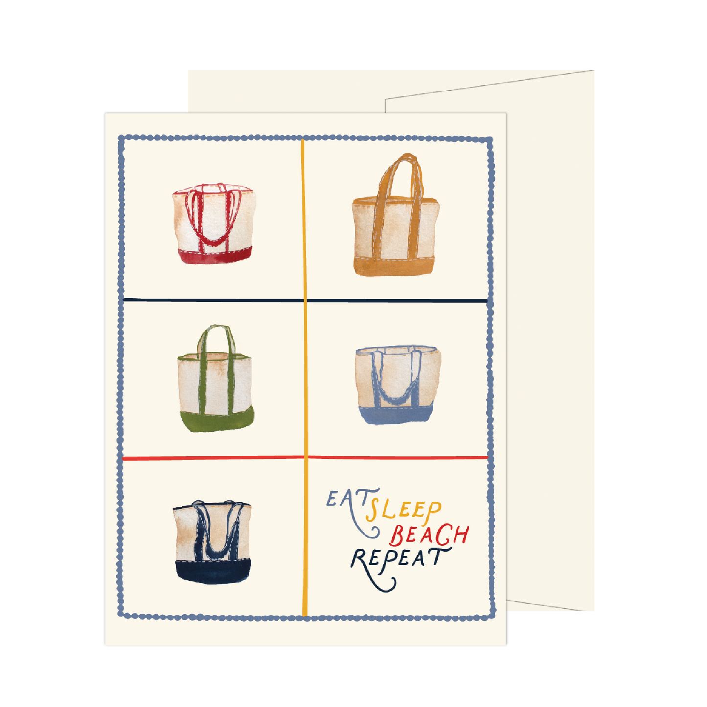 Eat, Sleep, Beach, Repeat Tote Card