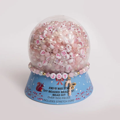 Holiday Snow Globe DIY Letter Bead Kit