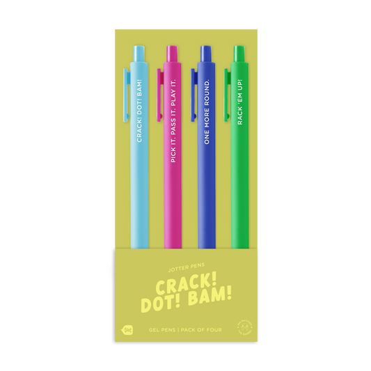 Crack! Dot! Bam! Pens