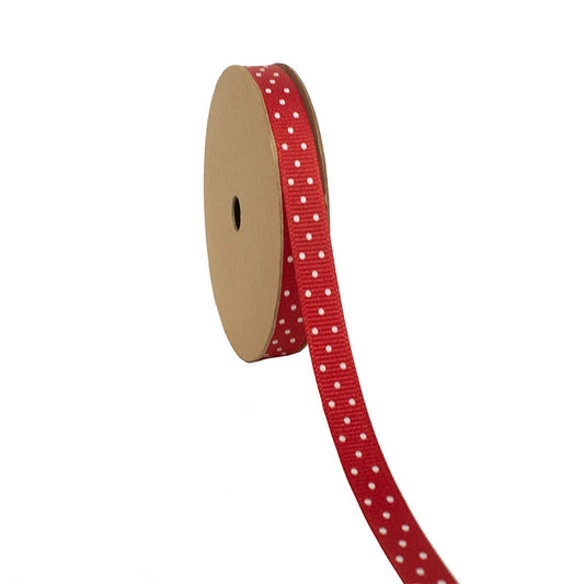 Red & White Dot Ribbon