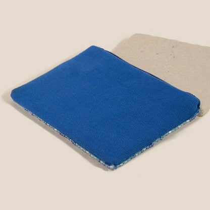 Blue Mahjong Money Seed Beaded Coin Purse