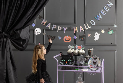Happy Halloween Character Banner Set