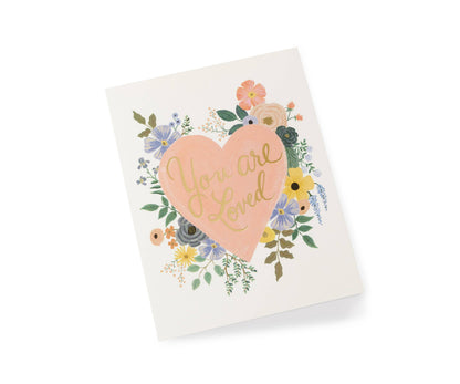 You Are Loved Heart Card