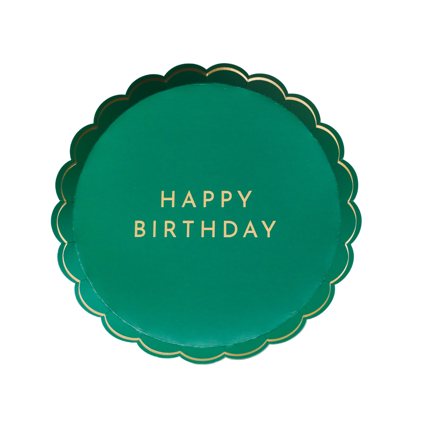 Emerald Happy Birthday Dessert Plates