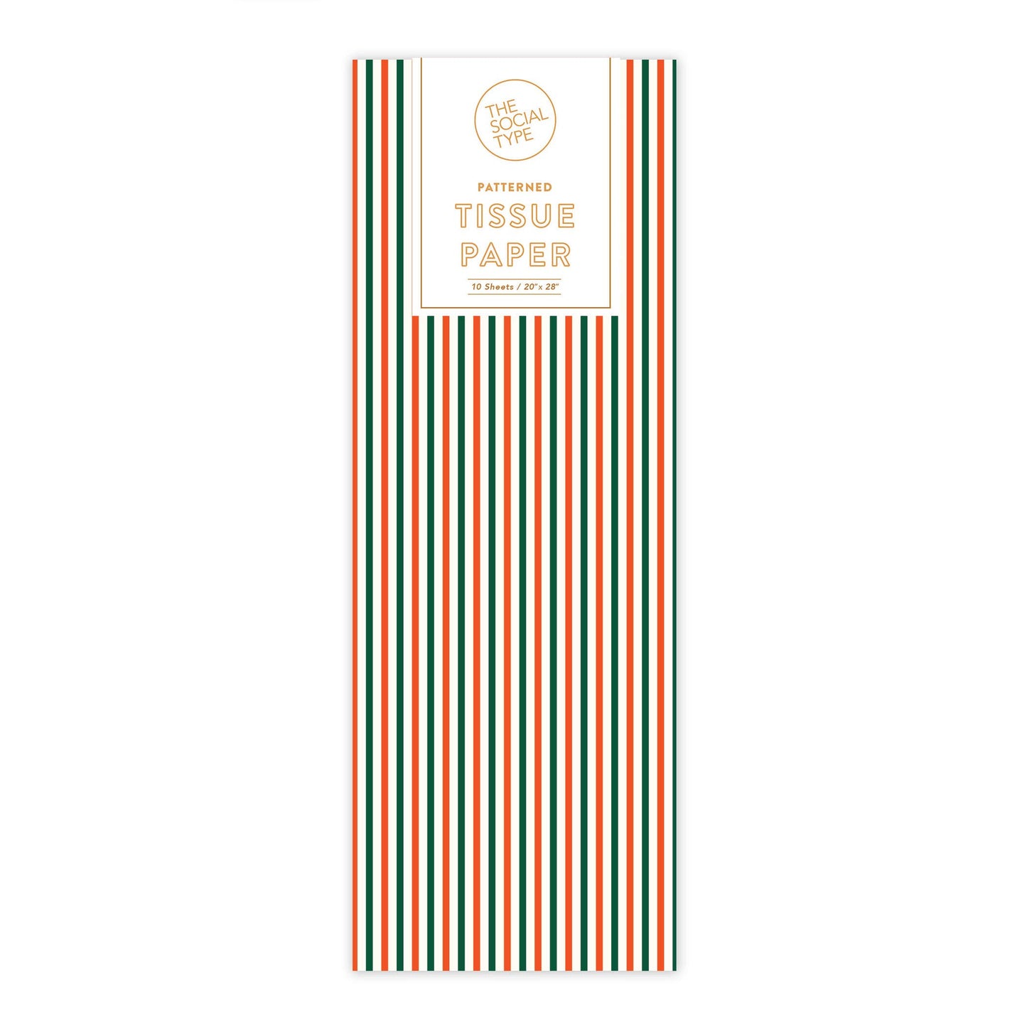 Holiday PinStripe Tissue Paper
