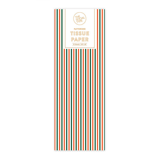 Holiday PinStripe Tissue Paper