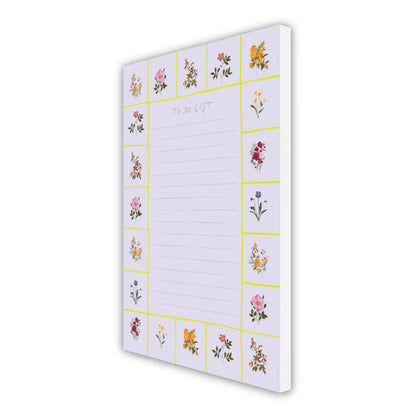 Floral To Do List Notepad