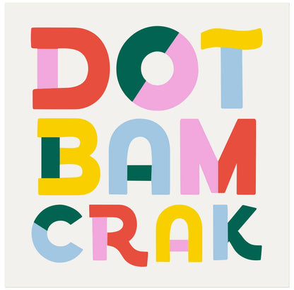 Dot Bam Crack Mahjong Cocktail Napkin
