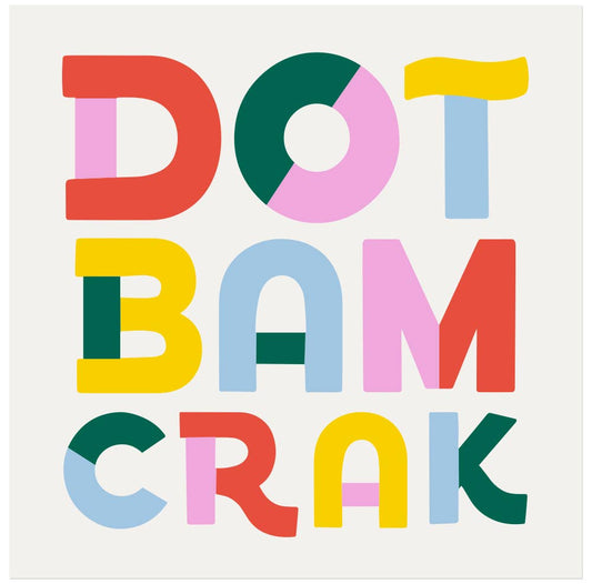 Dot Bam Crack Mahjong Cocktail Napkin