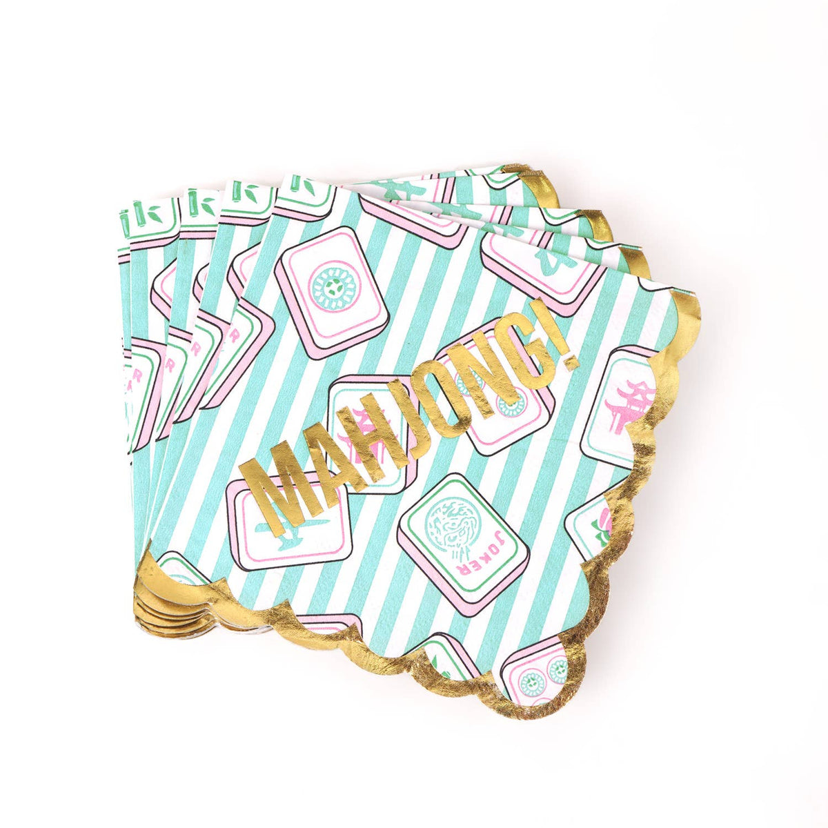 Mahjong Stripe Cocktail Napkins