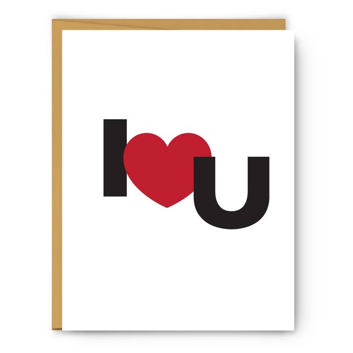 I Heart U - Valentine's Day Card