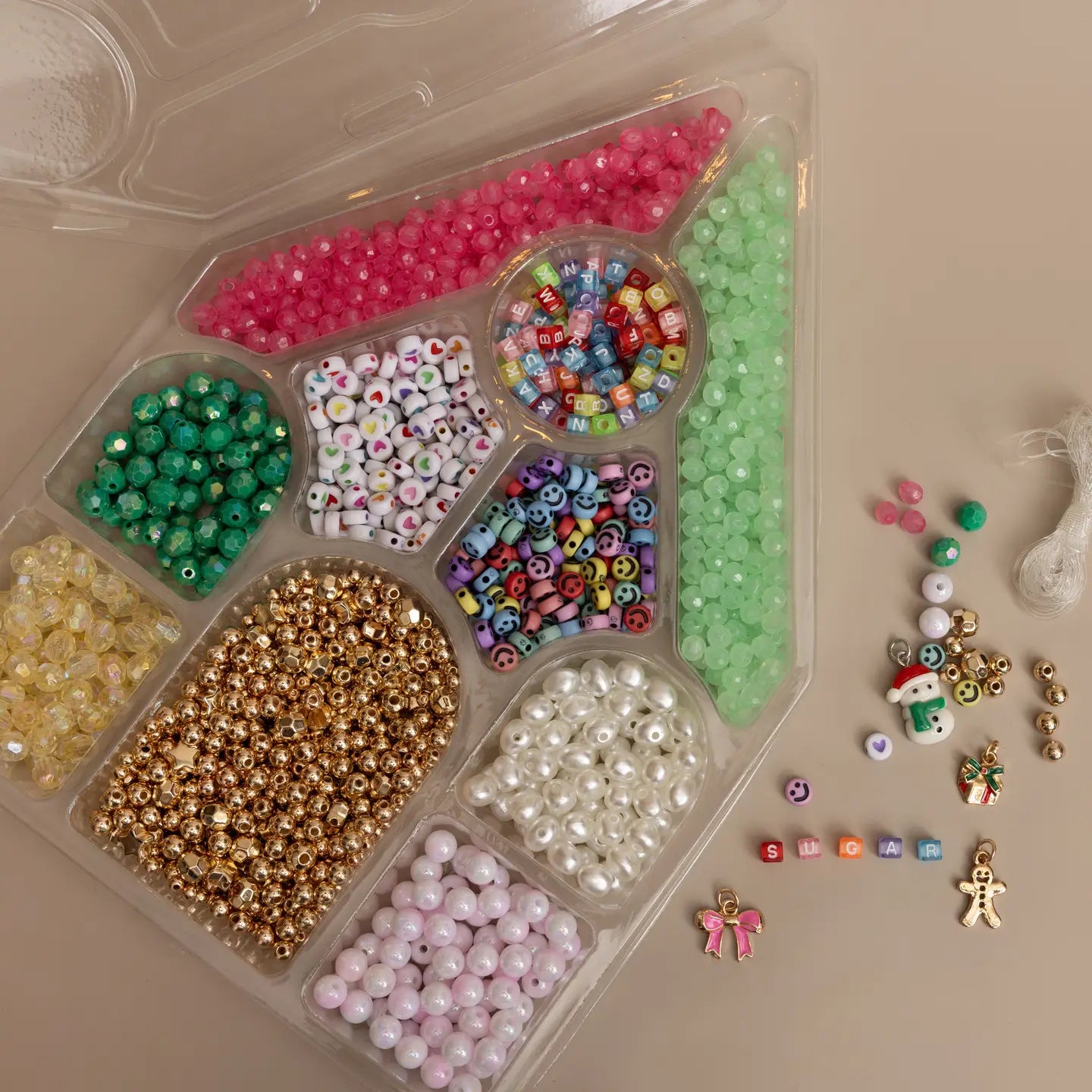 Gingerbread House DIY Letter Bead Kit