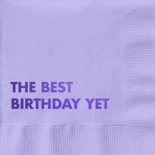 Best Birthday Cocktail Napkin