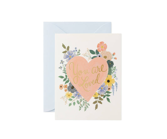 You Are Loved Heart Card