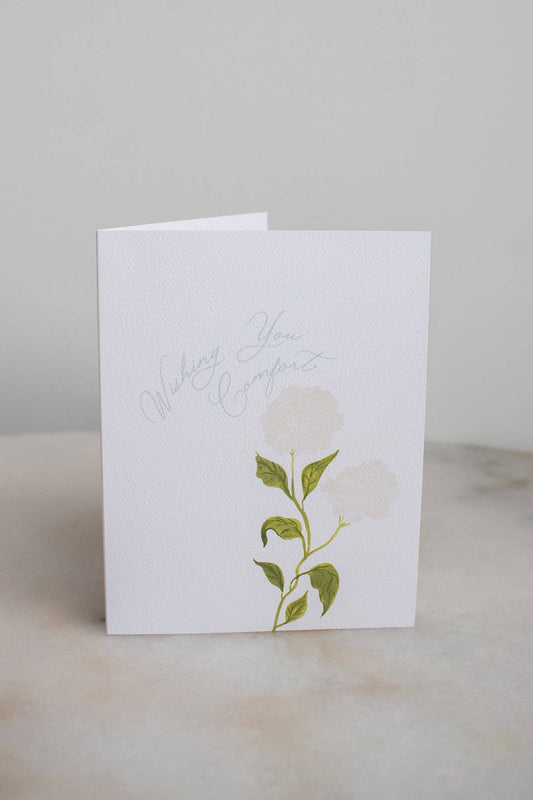 Wishing You Comfort Flower Card