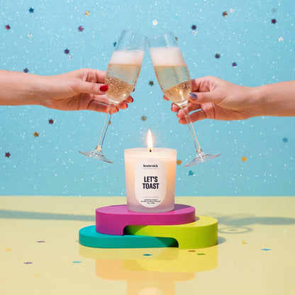 Let's Toast Short Candle