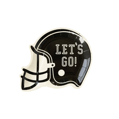 Helmet Shaped Paper "Let's Go" Plates