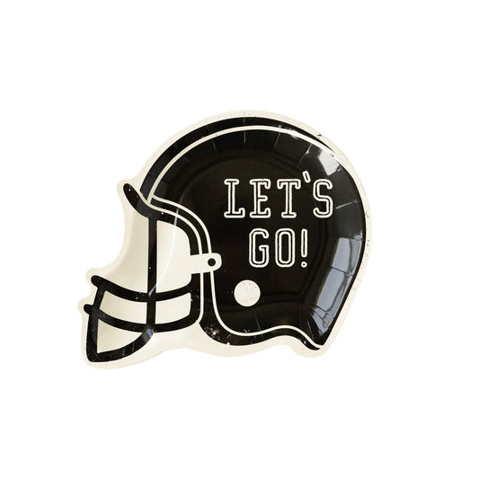 Helmet Shaped Paper "Let's Go" Plates