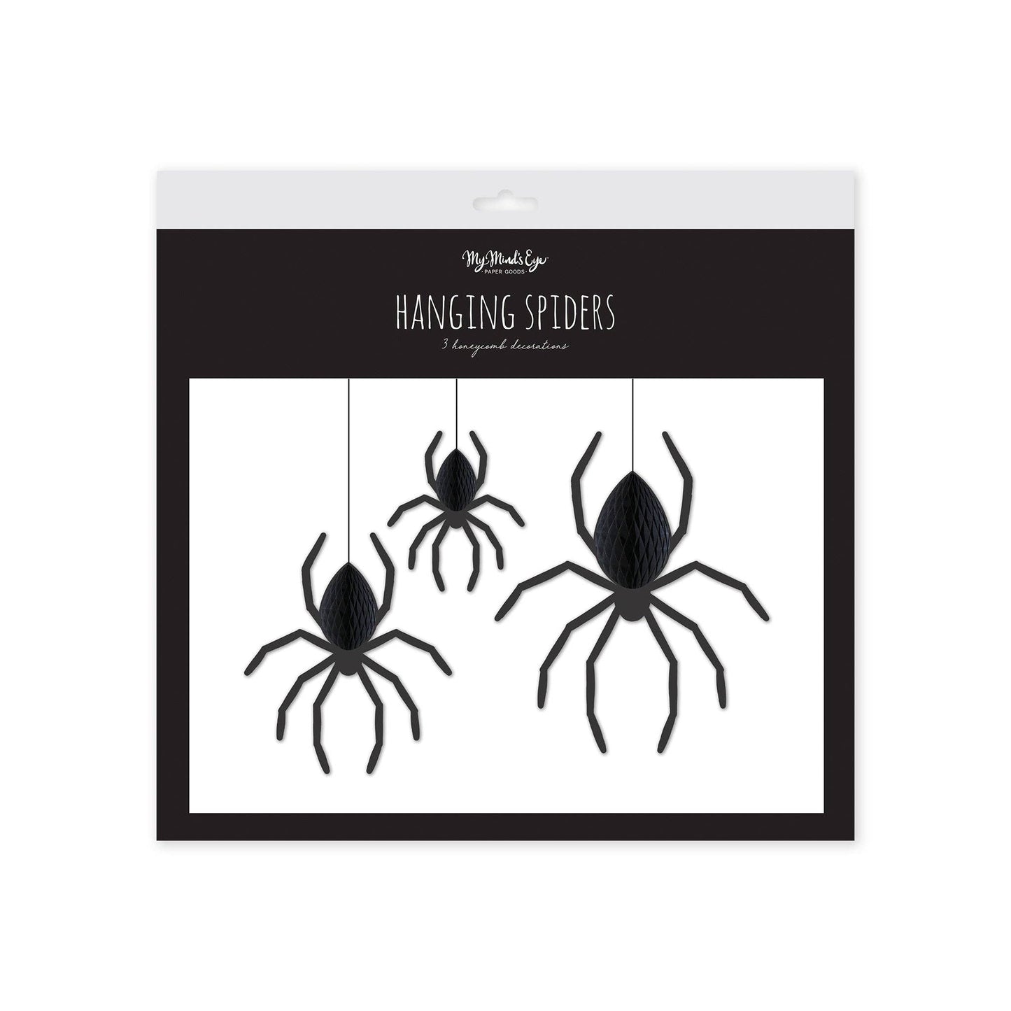 Hanging Spiders Honeycomb Banner