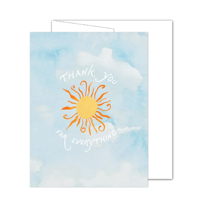 Thank you for Everything Sun Card